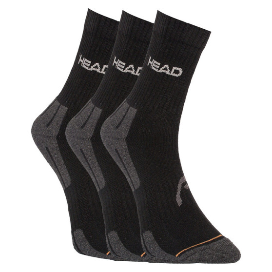 3PACK fekete HEAD zokni (741020001 200)