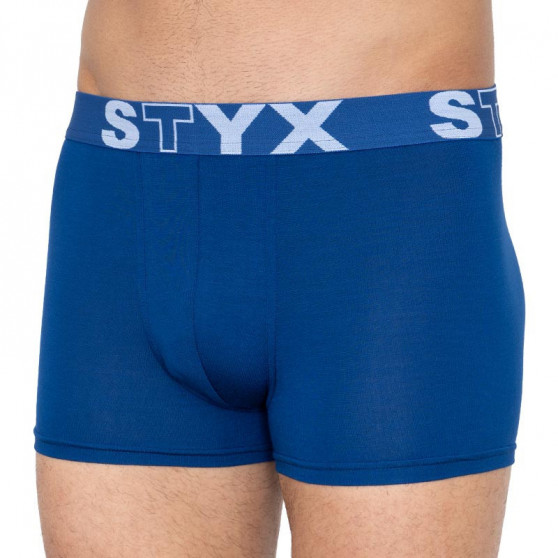 3PACK Kék férfi boxeralsó Styx sport gumival (G9676869)