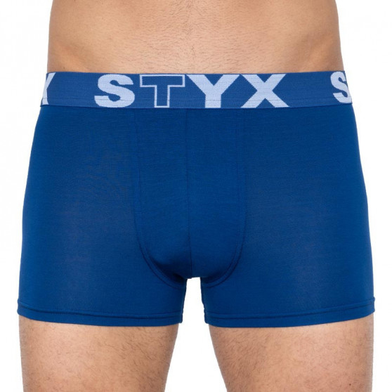 3PACK Kék férfi boxeralsó Styx sport gumi (G9676869)