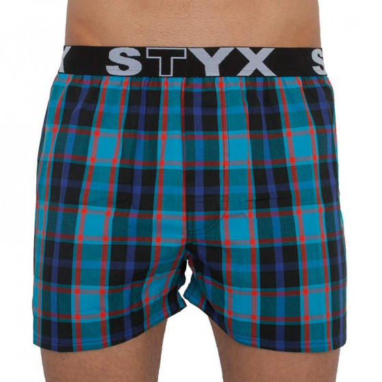 10PACK Férfi klasszikus boxeralsó Styx sport gumi több színű (B8111234567890)