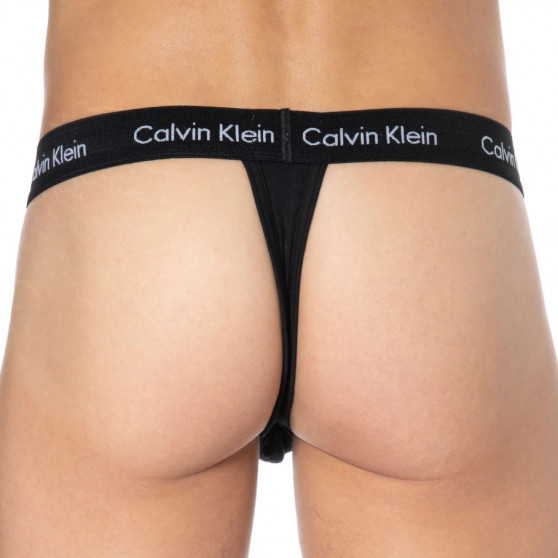 2PACK Fekete Calvin Klein férfi tanga (NB2208A-001)