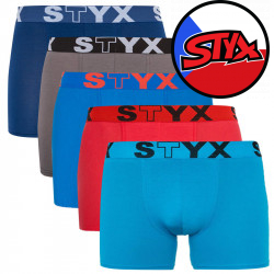 5PACK tarka long férfi boxeralsó Styx sport gumival (U96768696364)