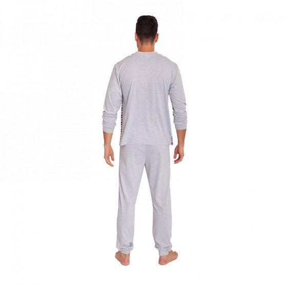 Foltýn Szürke  férfi pizsama (FPD4)