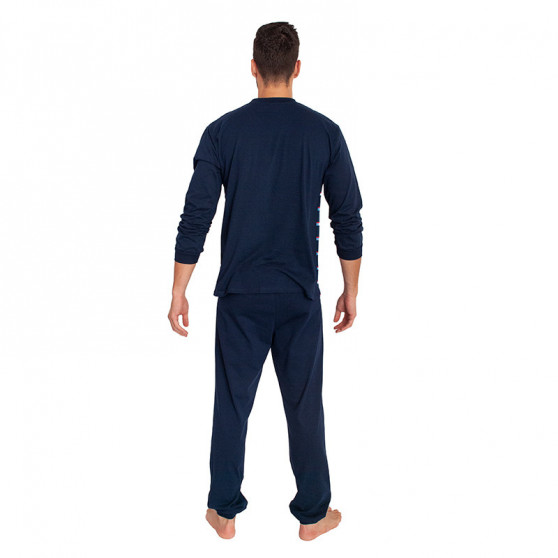 Foltýn Sötétkék  férfi pizsama (FPD2)