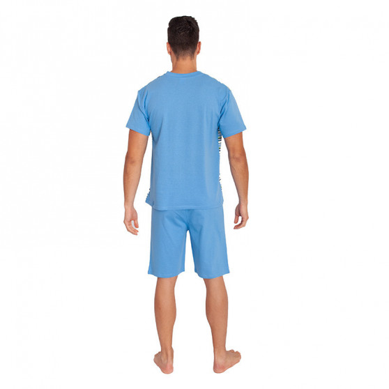 Nagyméretű kék Foltýn férfi pizsama (FPKN5)