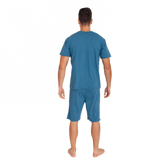 Nagyméretű kék Foltýn férfi pizsama (FPKN7)