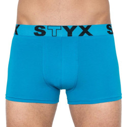 Nagyméretű világoskék férfi boxeralsó Styx sport gumival (R969)