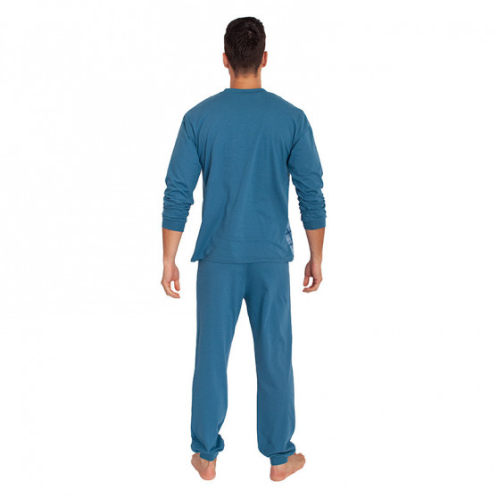 Nagyméretű kék Foltýn férfi pizsama (FPDN3)