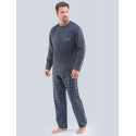 Gino Sötétkék  férfi pizsama (79103)
