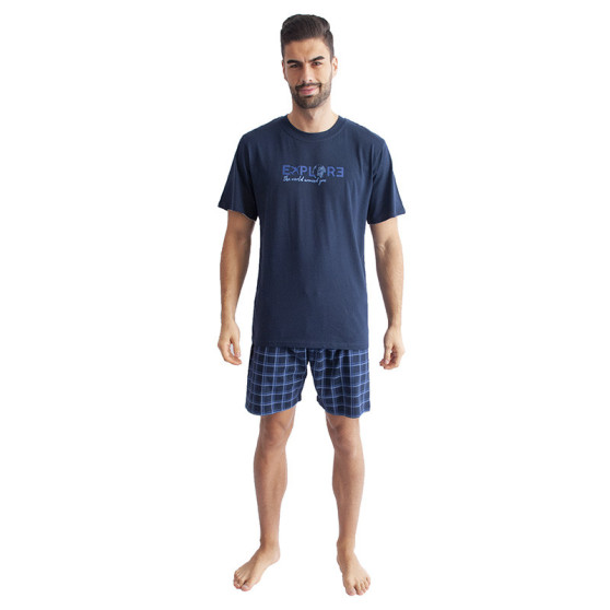 Gino Sötétkék  férfi pizsama (79100)