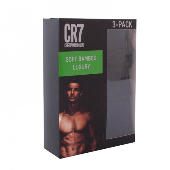 3PACK Fekete bambusz CR7 férfi boxeralsó (8230-49-403)