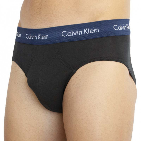 3PACK Fekete Calvin Klein férfi slip alsónadrág (U2661G-9HC)