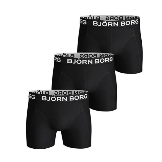 3PACK fekete Bjorn Borg férfi boxeralsó (9999-1076-90011)