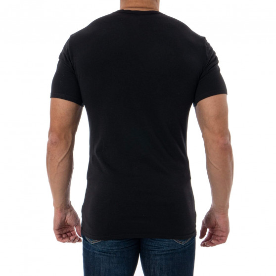 2PACK Fekete CK ONE V neck férfi póló (NB2408A-001)