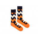 Happy Socks Fusakle sötét cikkcakkos zokni (--0798)