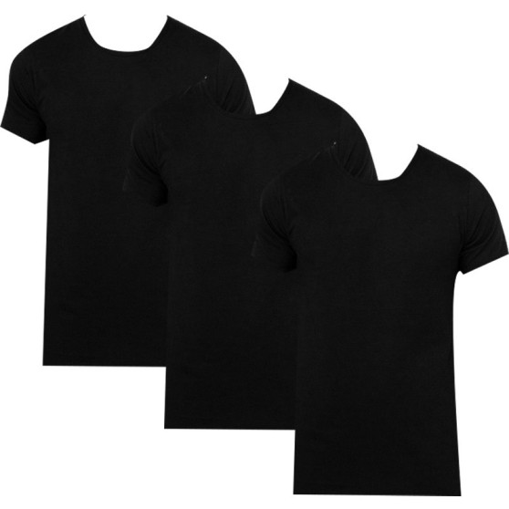 3PACK Fekete Calvin Klein férfi póló (NB4011E-001)