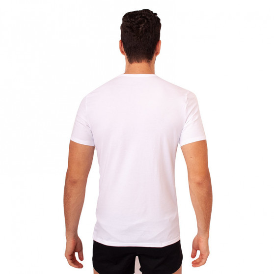 2PACK fehér CK ONE V neck férfi póló (NB2408A-100)