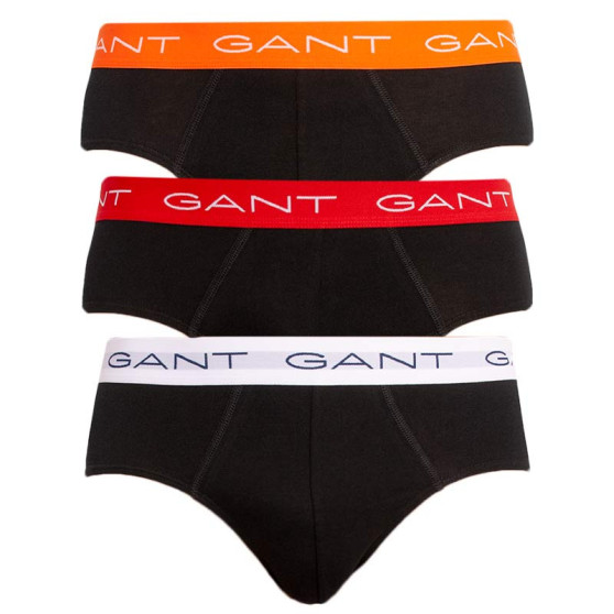 3PACK Fekete Gant férfi slip alsónadrág (902033602-5)