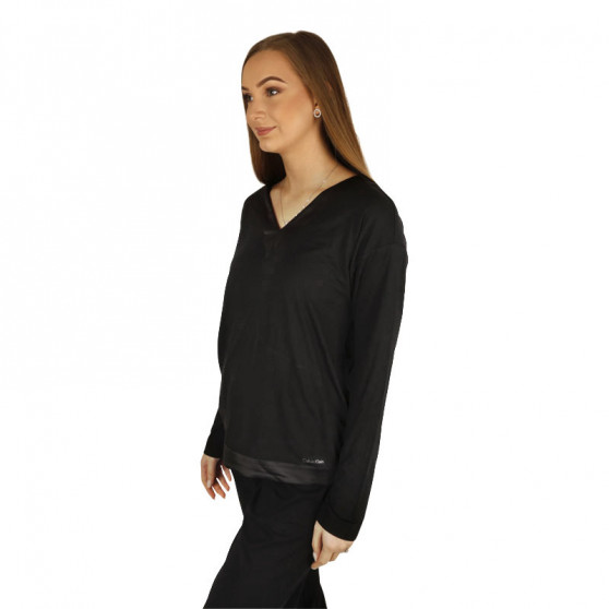 Calvin Klein Fekete  női pizsama felső (QS6528E-UB1)