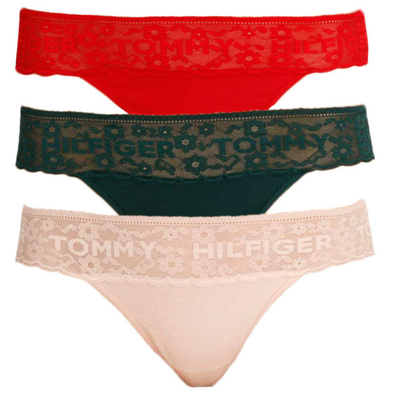 3PACK tarka Tommy Hilfiger női tanga (UW0UW02036 0RS)