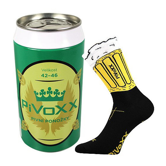 VoXX fekete  zokni (PiVoXX + plechovka)