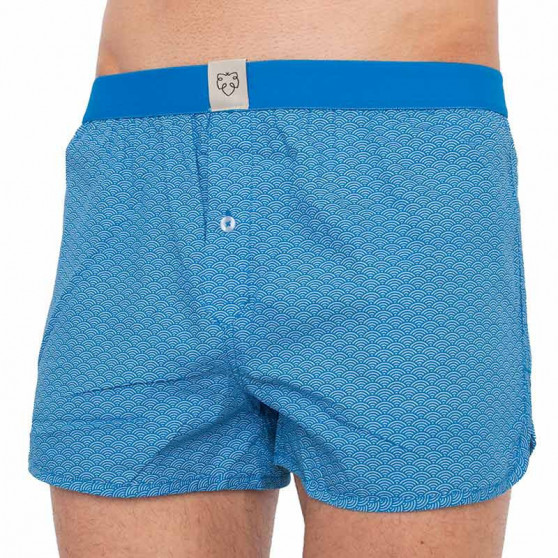 Csomagolás nélkül - Férfi klasszikus boxeralsó A-dam kék (JUR)