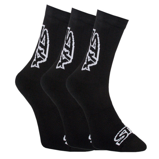 3PACK fekete hosszú Styx zokni (HV9606060)