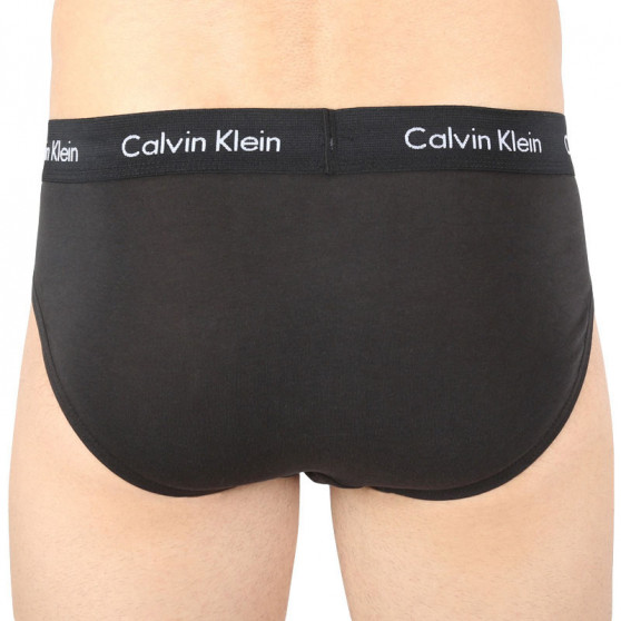 5PACK Fekete Calvin Klein férfi slip alsónadrág (NB2876A-XWB)
