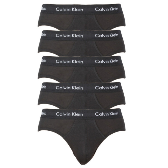 5PACK Fekete Calvin Klein férfi slip alsónadrág (NB2876A-XWB)