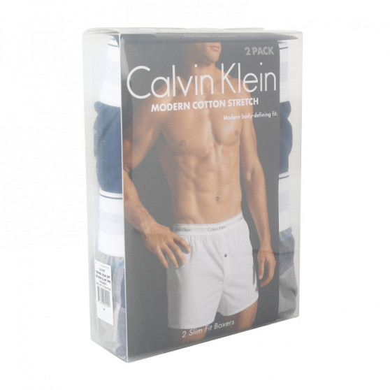 2PACK tarka Calvin Klein férfi klasszikus boxeralsó (NB1396A-JVP)