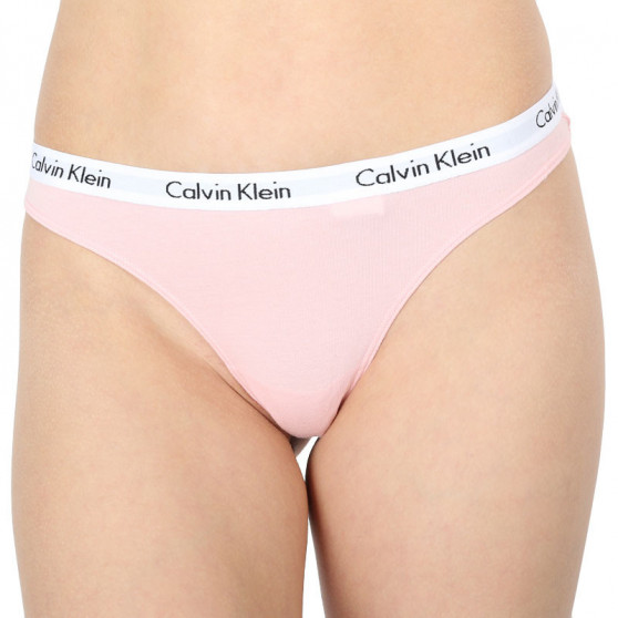 3PACK tarka Calvin Klein női tanga (QD3587E-JMO)