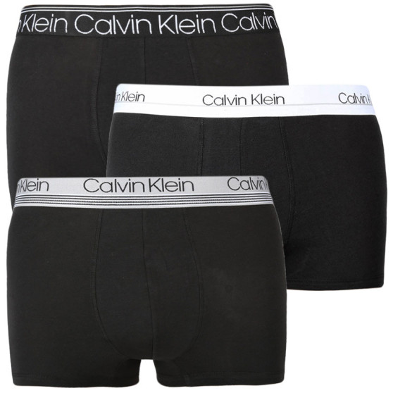 3PACK fekete Calvin Klein férfi boxeralsó (NB2336A-T6B)