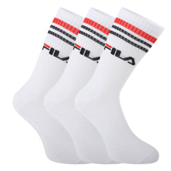 3PACK fehér Fila zokni (F9090-300)