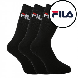 3PACK fekete Fila zokni (F9505-200)