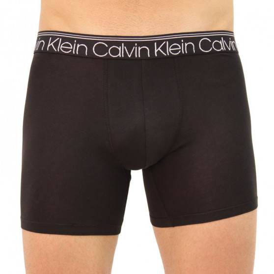 3PACK fekete Calvin Klein férfi boxeralsó (NB2337A-T6B)