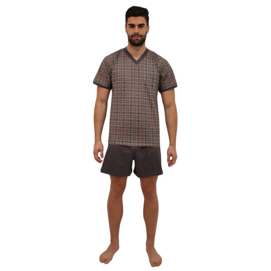 Lonka Szürke  férfi pizsama (vzor 97)
