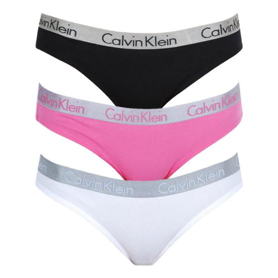 3PACK tarka Calvin Klein női alsók (QD3561E-M8C)