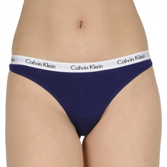 3PACK tarka Calvin Klein női tanga (QD3587E-T7V)