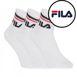 3PACK fehér Fila zokni (F9398-300)