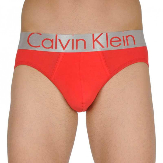 3PACK Férfi slip alsónadrág Calvin Klein tarka (NB2452A-KHX)