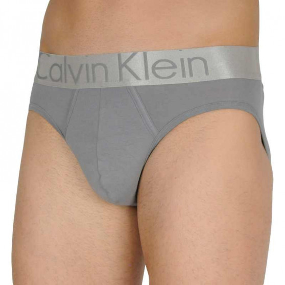 3PACK Férfi slip alsónadrág Calvin Klein tarka (NB2452A-KHX)