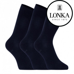 3PACK Sötétkék Lonka zokni (Bioban)