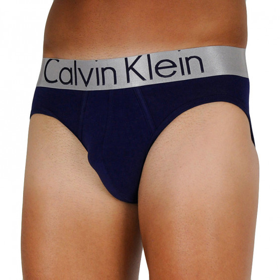 3PACK Férfi slip alsónadrág Calvin Klein tarka (NB2452A-KHW)