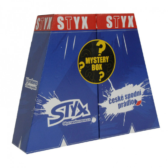 MYSTERY BOX - 5PACK tarka női boxeralsó  klasszikus gumival Styx