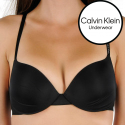 Női melltartó Calvin Klein fekete párnázott merevítővel (QF1739E-001)