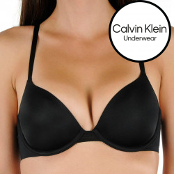 Női melltartó Calvin Klein fekete párnázott merevítővel (QF9005E-UB1)