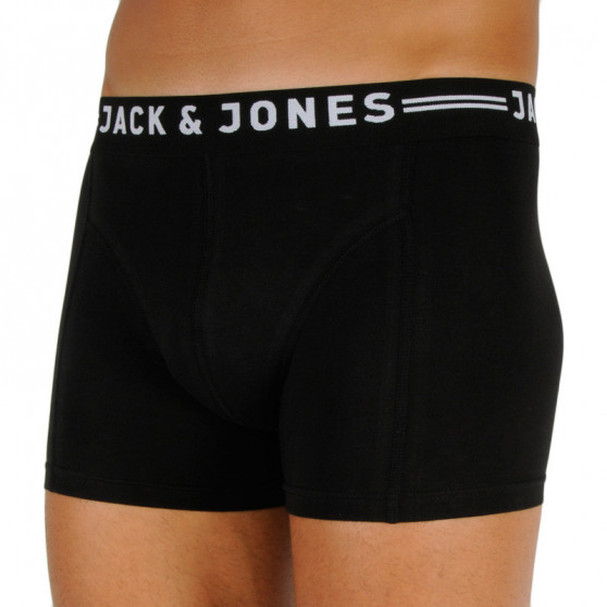 3PACK fekete Jack and Jones férfi boxeralsó (12171944)
