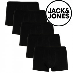 5PACK fekete Jack and Jones férfi boxeralsó (12176266)