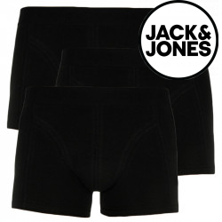 3PACK fekete Jack and Jones férfi boxeralsó (12127816 - black)