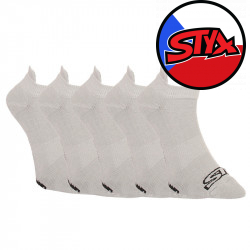 5PACK Szürke rövid Styx zokni (5HN1062)
